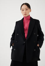 画像をギャラリービューアに読み込む, Wool Melton Double Breasted Jacket
