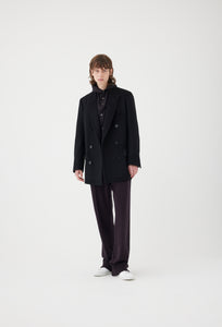 Wool Melton Double Breasted Jacket