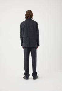 Wool Flannel Single Breasted Jacket