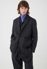画像をギャラリービューアに読み込む, Wool Flannel Single Breasted Jacket
