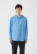 Load image into Gallery viewer, Hooded Wool Shirt in Sky Blue
