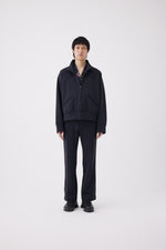 Load image into Gallery viewer, Jersey Zip-up Blouson in Black
