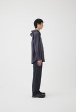 Load image into Gallery viewer, Hooded Wool Shirt in Charcoal
