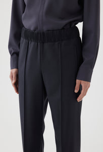 Tropical Wool Track Pant in Charcoal