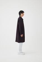 Load image into Gallery viewer, Rayon Tricotine Single-Breasted Overcoat in Coffee Brown
