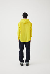 Hooded Wool Shirt in Yellow