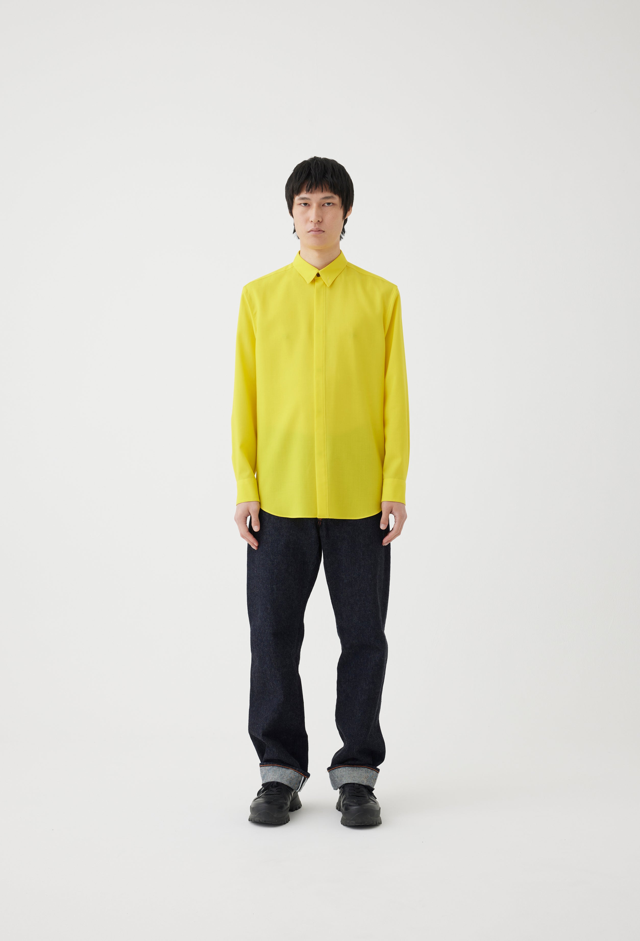Wool Shirt in Yellow