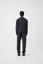 Load image into Gallery viewer, Tropical Wool Zip-up Blouson in Charcoal
