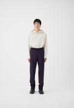 Load image into Gallery viewer, Tropical Wool Track Pant in Dark Purple
