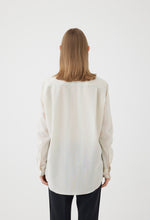 Load image into Gallery viewer, Wool Shirt in White Stripe
