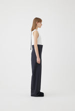Load image into Gallery viewer, Tropical Wool Sleeveless Jumpsuit in Charcoal
