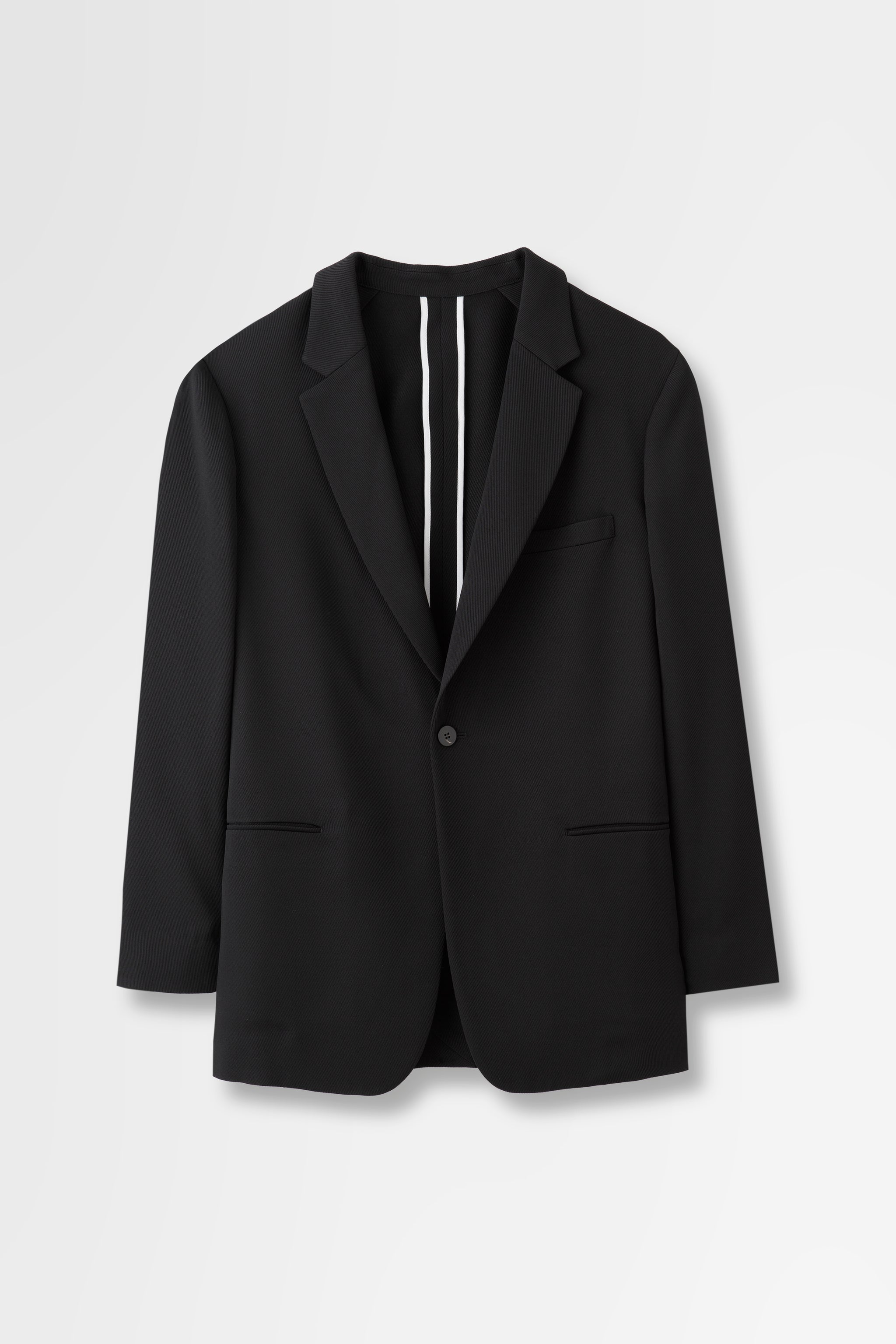 Rayon Tricotine Single Breasted Jacket