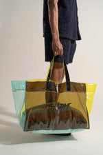 Load image into Gallery viewer, Beach Bag in Multi Yellow
