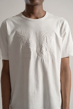 Load image into Gallery viewer, Embroidered Panda T-shirt in White
