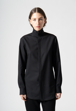 Load image into Gallery viewer, Classic Wool Shirt in Black
