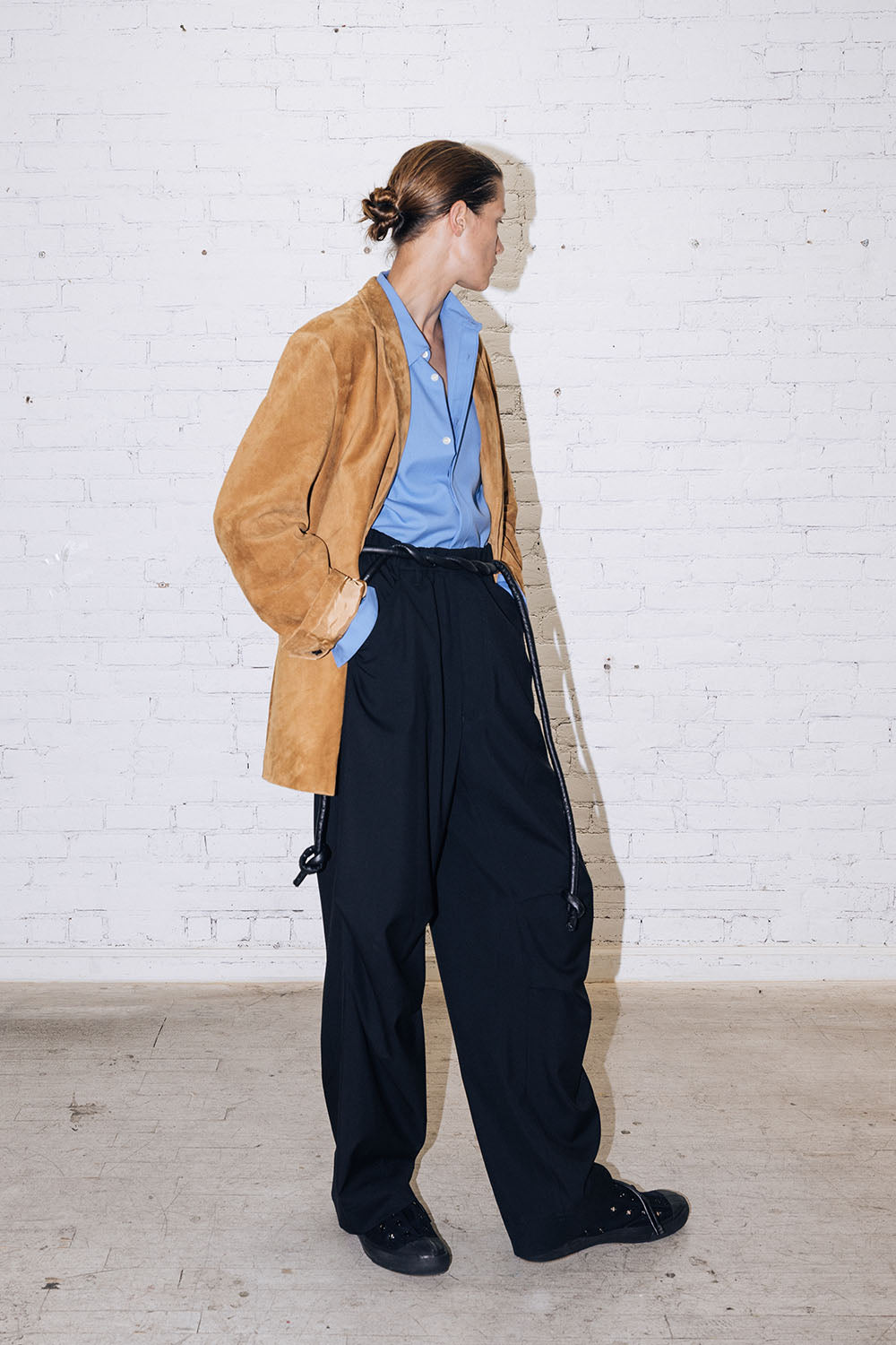 Suede Single Breasted Jacket