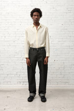 画像をギャラリービューアに読み込む, Wool Denim Wide Leg Pant
