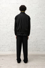 画像をギャラリービューアに読み込む, Zip-up Blouson with Contrast Collar
