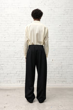 画像をギャラリービューアに読み込む, 5 Tuck Trouser in Wool Gabardine
