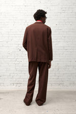 画像をギャラリービューアに読み込む, Single Breasted Jacket in Wool Gabardine
