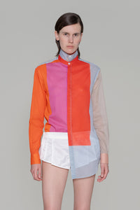 Oversized Shirt In Printed Cotton
