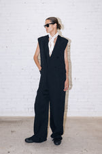 画像をギャラリービューアに読み込む, Sleeveless Jumpsuit in Rayon Tricotine
