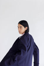 Load image into Gallery viewer, Classic Wool Serge Overcoat in Navy
