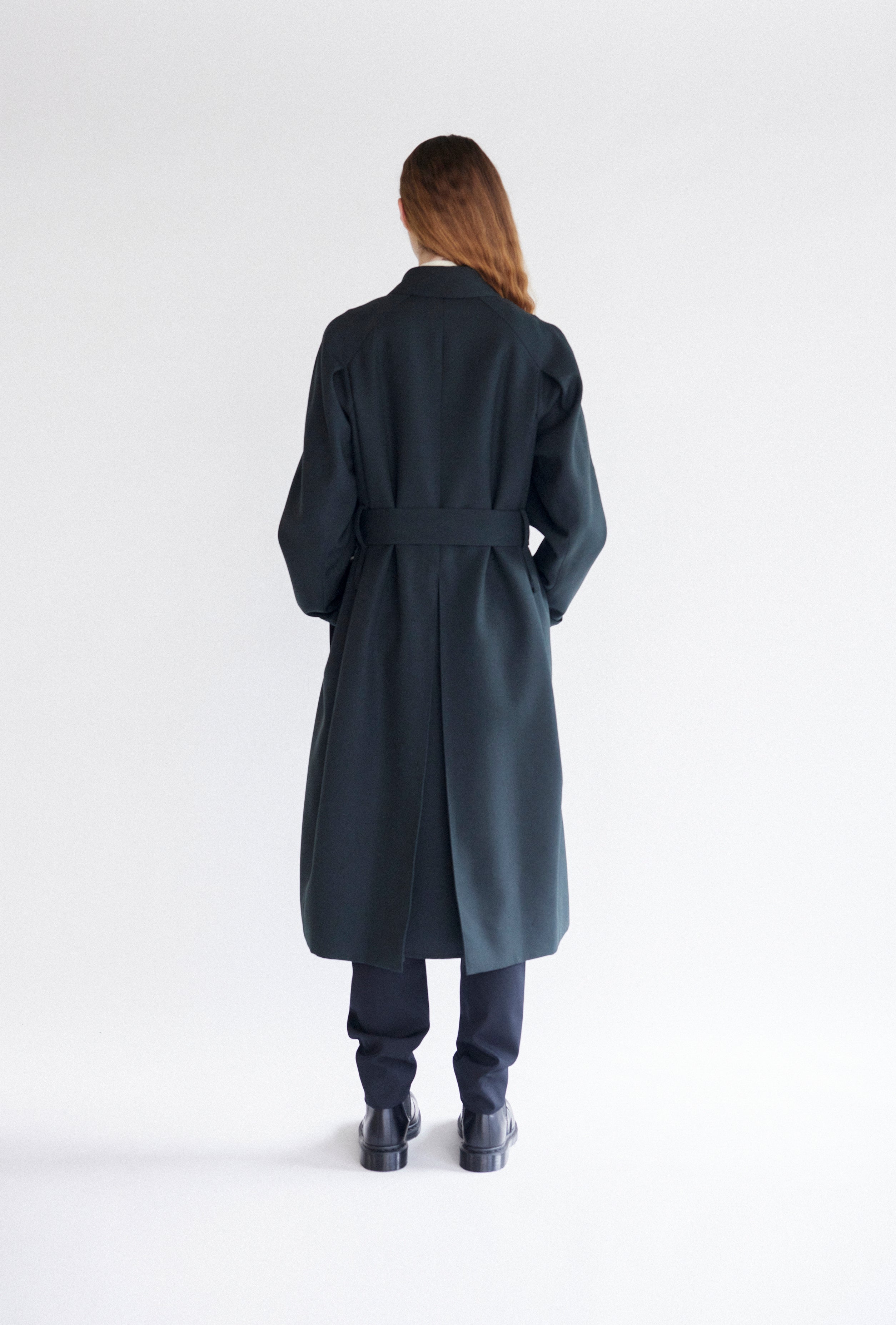 WOOL SERGE TRENCH COAT