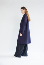Load image into Gallery viewer, Classic Wool Serge Overcoat in Navy
